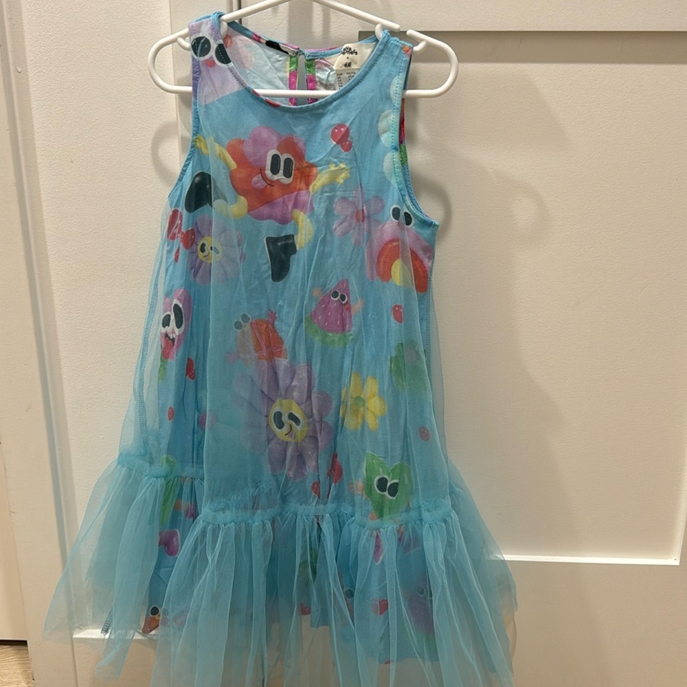 Light blue chiffon dress